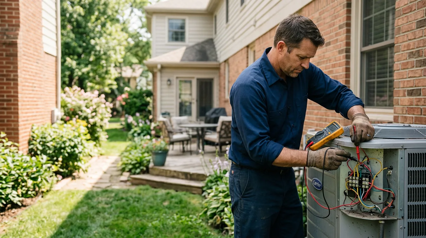 HVAC technician working near Levels, WV